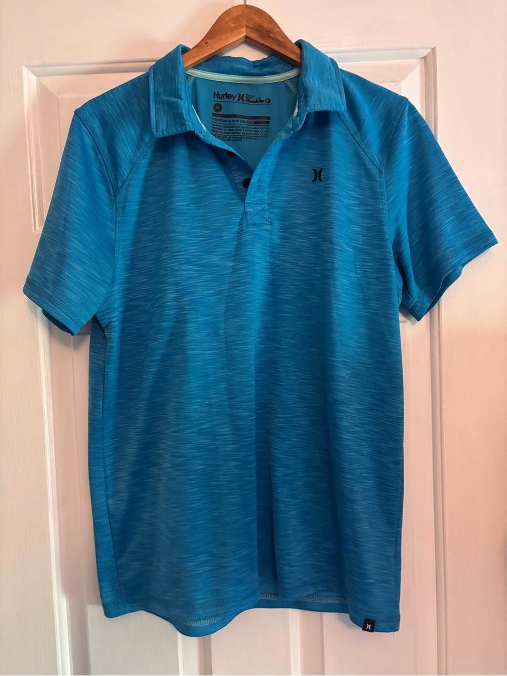 Hurley Men’s Turquoise Heather Polo Shirt